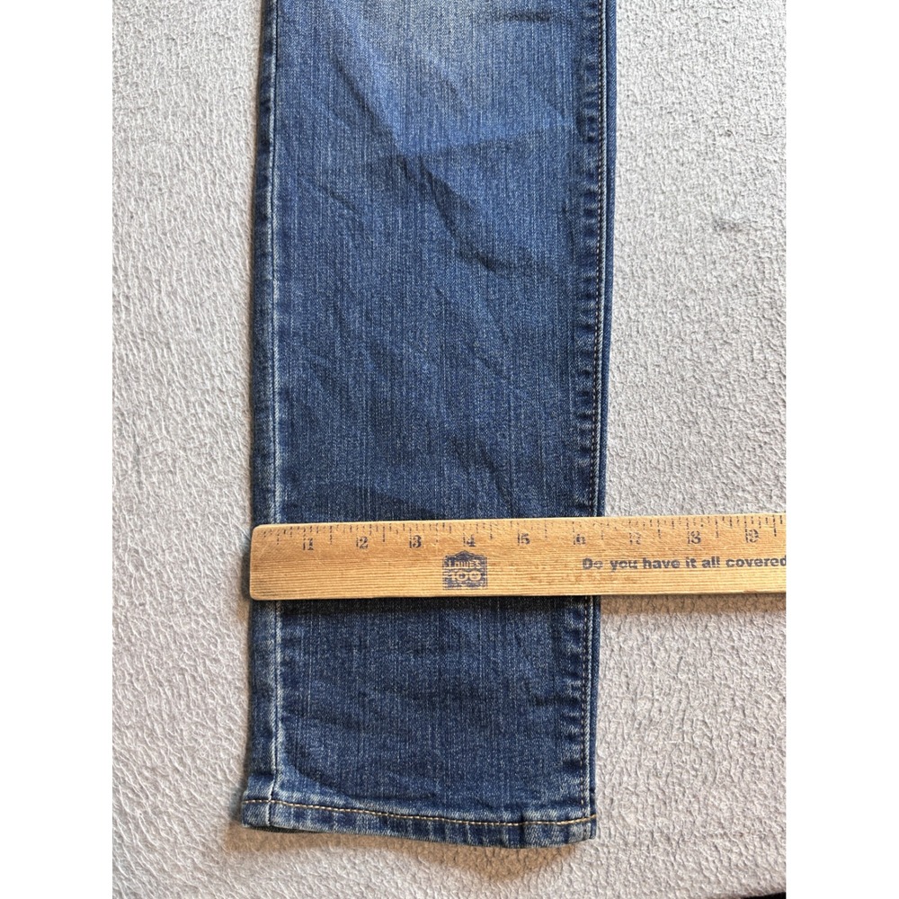 Old Navy Curvy Skinny Darci Jeans Womens 14 Long Blue Denim Distressed High Rise - Picture 11 of 13